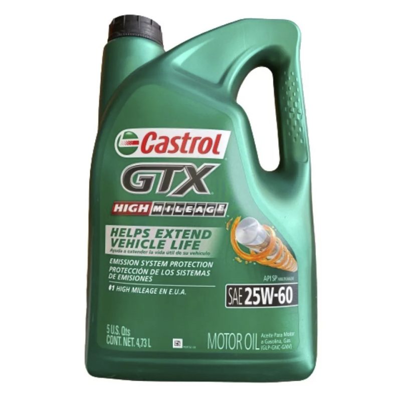 03127C LUBRICANTE CASTROL GTX HM 25W60 ENVASE 4.731 LTS