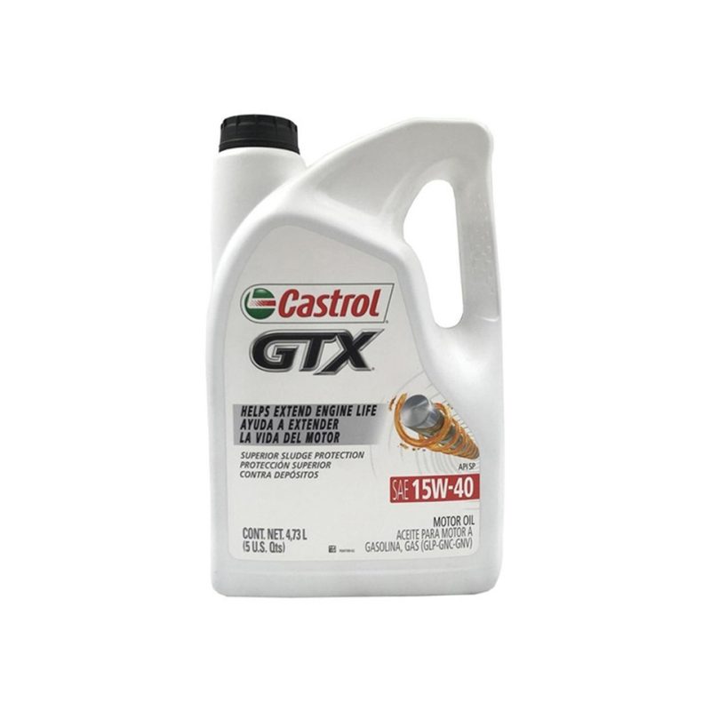 03834C LUBRICANTE CASTROL GTX 15W40 ENVASE 4.731 LTS
